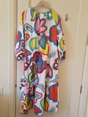 MIRA MIKATI Gorgeous Floral Flared Maxi Dress In Multicolour Eu Size 36